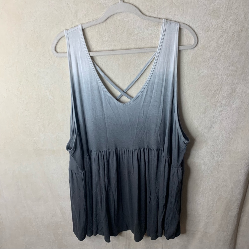 TORRID Gray Ombré Tank Top